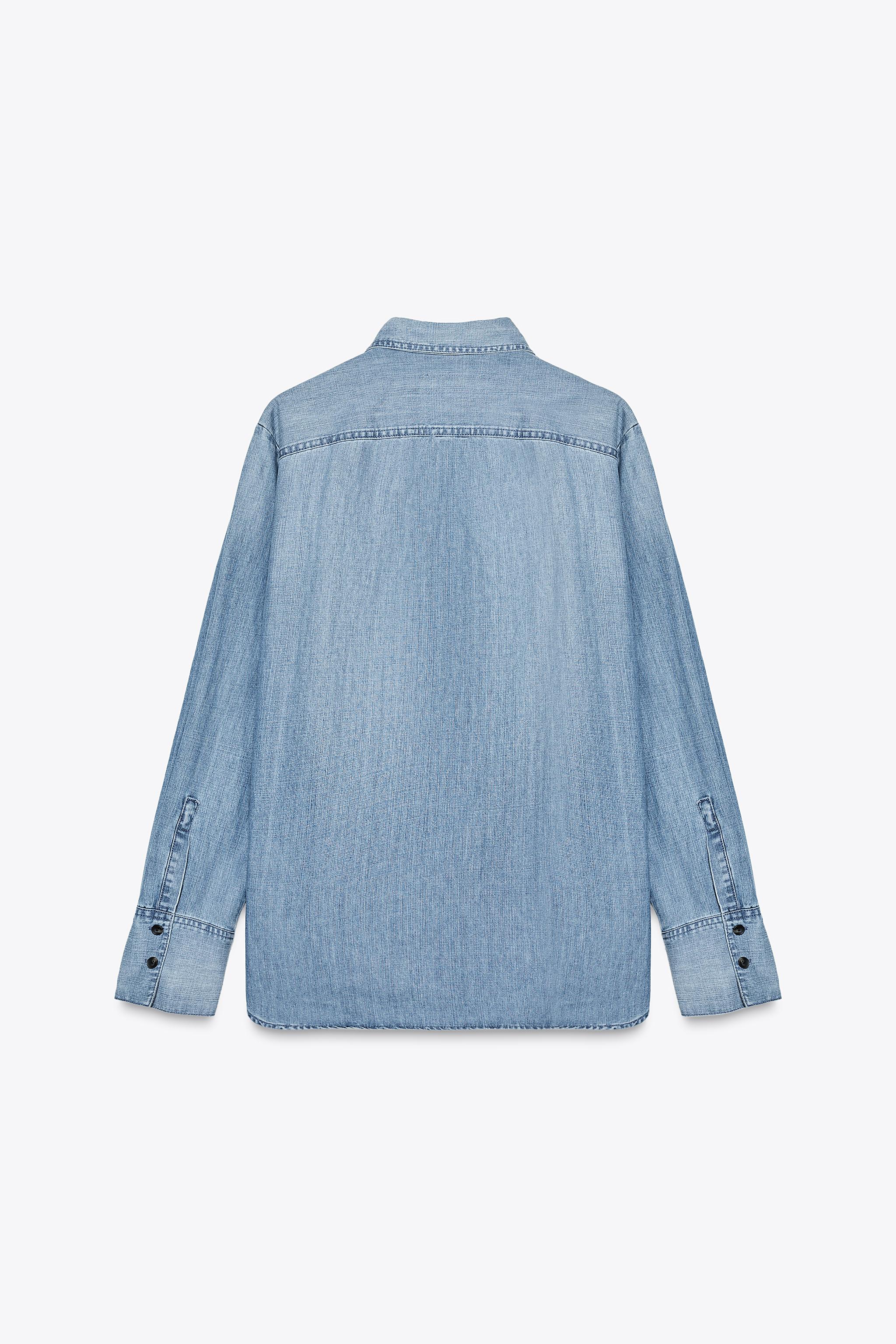 ZW COLLECTION デニムシャツ - ブルー | ZARA Japan / 日本