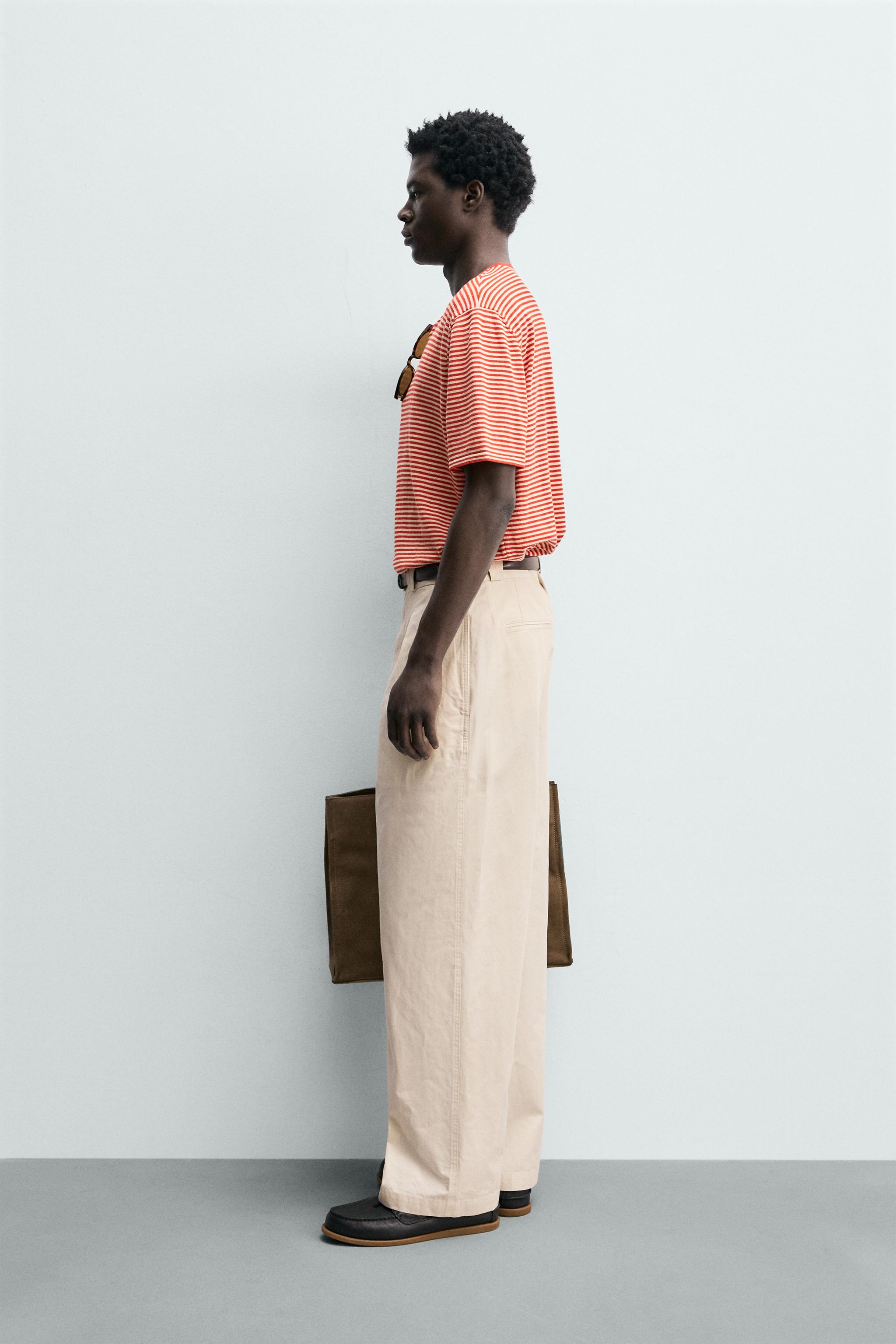 PANTALON STRAIGHT FIT COTON ET LYOCELL