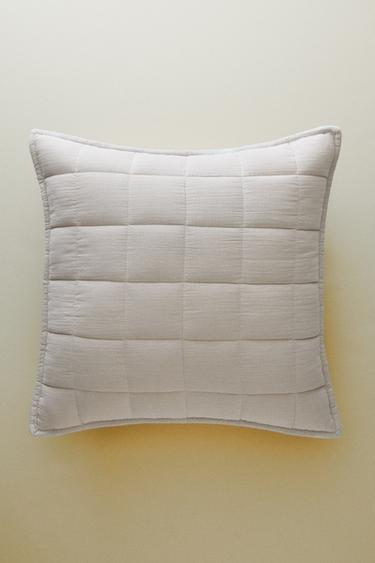 Zara CHILDREN'S SQUARE THROW PILLOW COVER - Gray