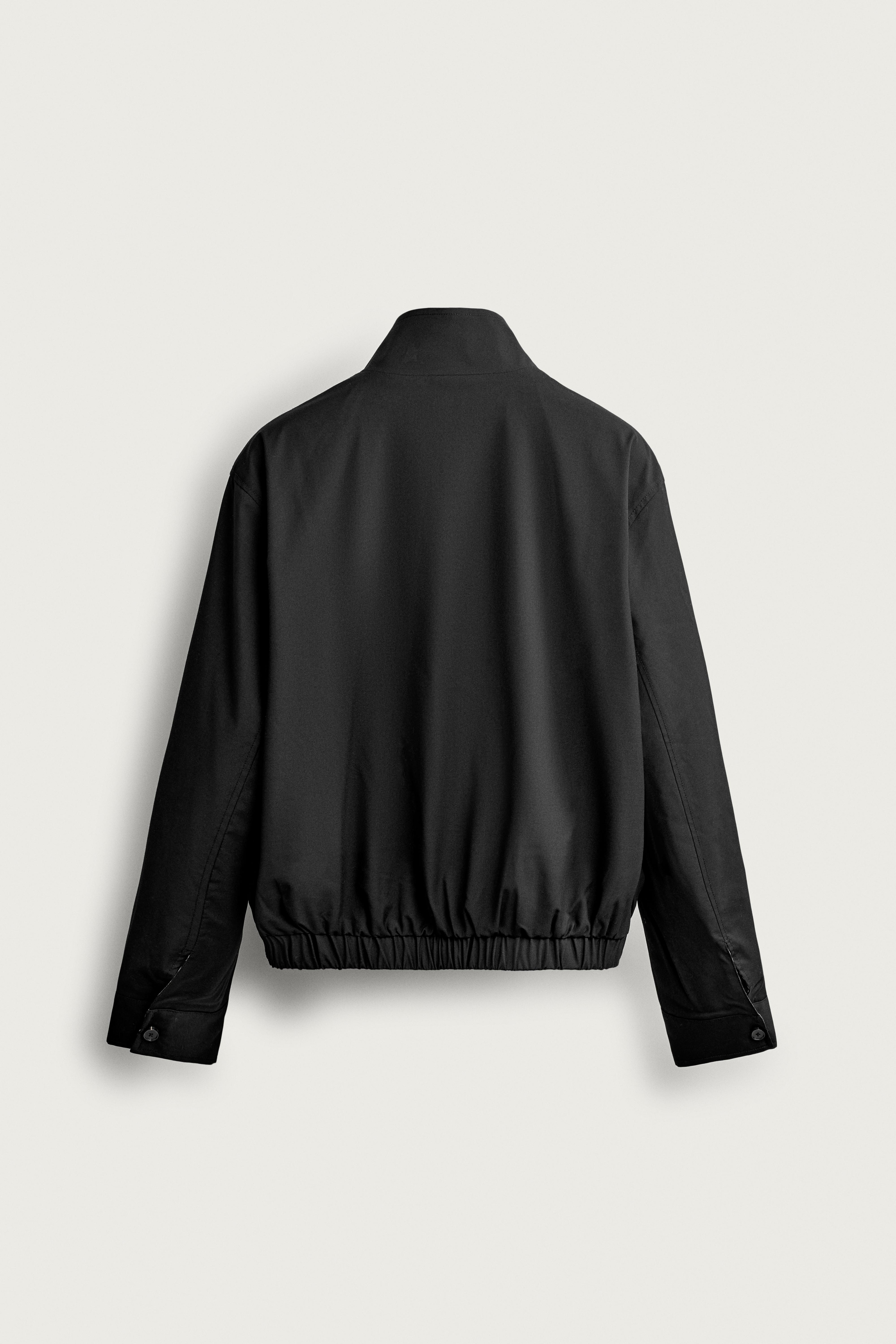 REVERSIBLE PLAID JACKET — Black