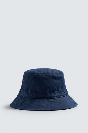 WASHED BUCKET HAT - Bluish by Zara