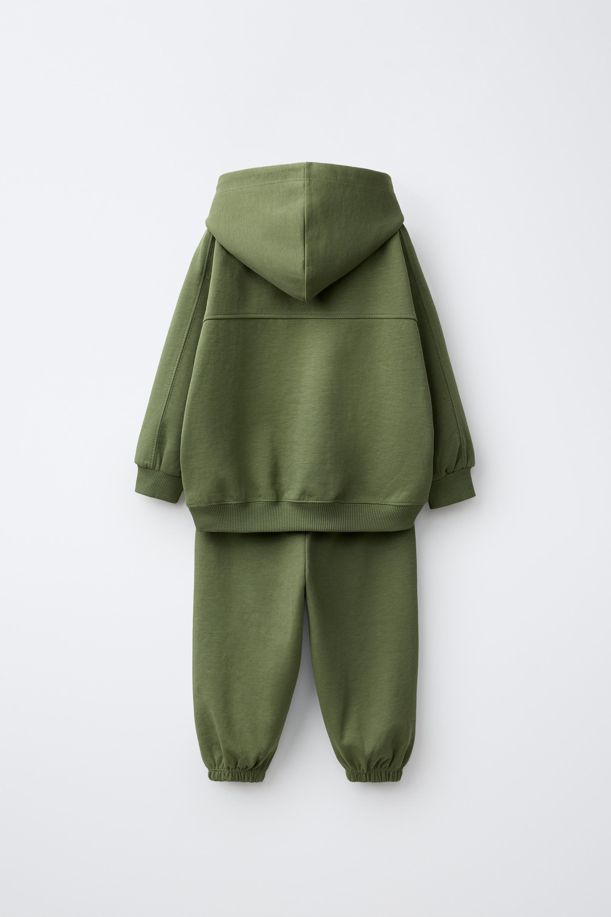 Детские свитеры Zara INTERLOCK JOGGING SWEATSHIRT AND JOGGER PANTS SET — фото 3