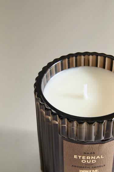 (175 G) BOUGIE PARFUMÉE ETERNAL OUD - Marron chiné de Zara - Image 3