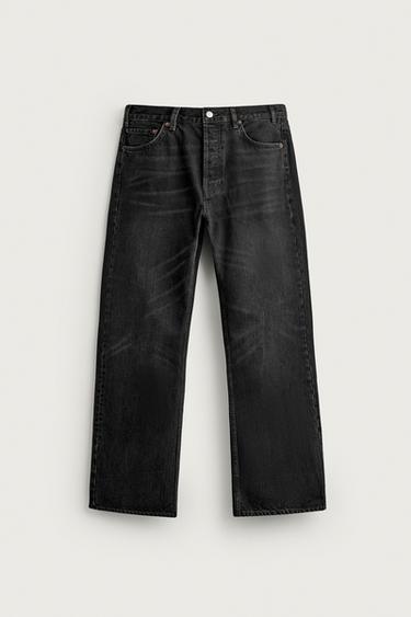 JEANS STRAIGHT BOOTCUT FIT - Negro de Zara