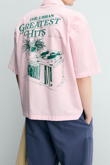 CHEMISE À CARREAUX GRAPHIQUE BIMATIÈRE - Rose / Blanc de Zara - Image 6