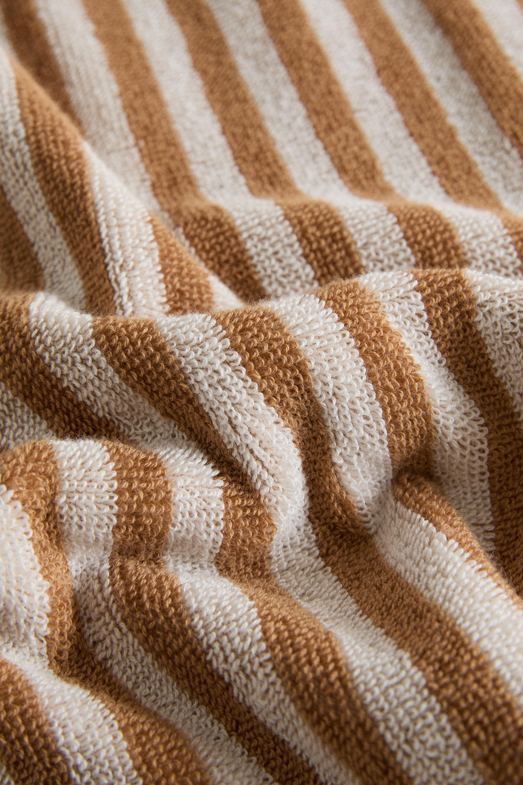 SERVIETTE DE BAIN COTON RAYURES