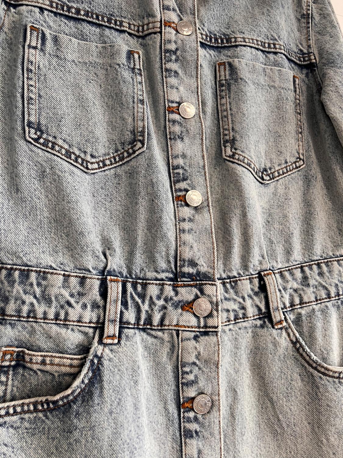 Z1975 DENIM MINI DRESS - Image 3
