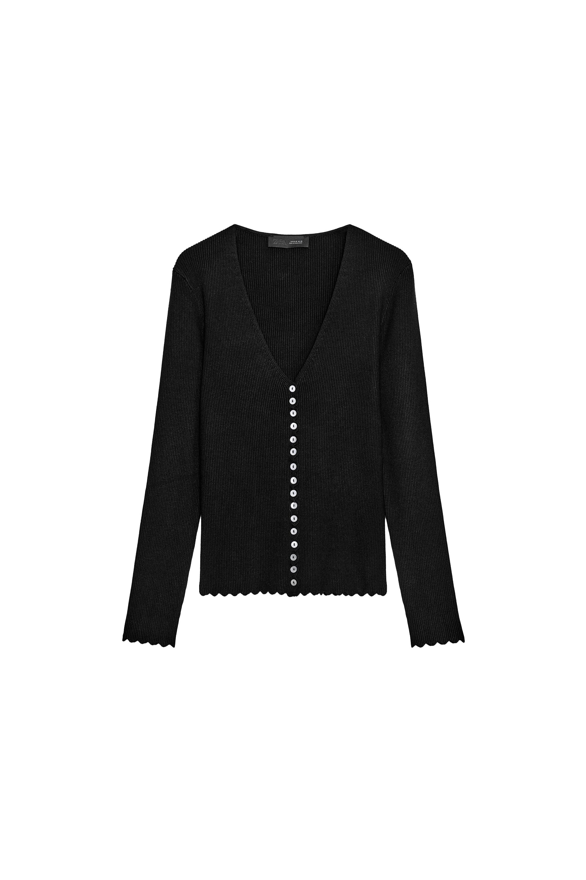 V-NECK KNIT CARDIGAN