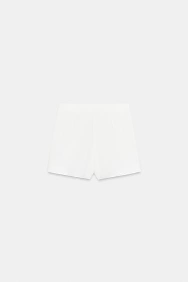 ASYMMETRIC APPLIQUÉ SKORT - Oyster-white by Zara - Image 8