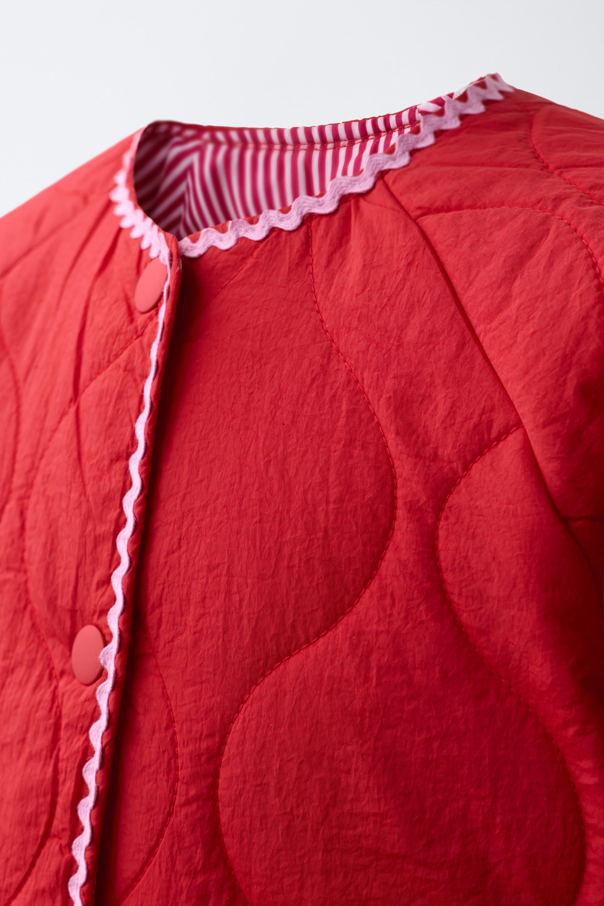 Детские куртки Zara HEART QUILTED JACKET — фото 5