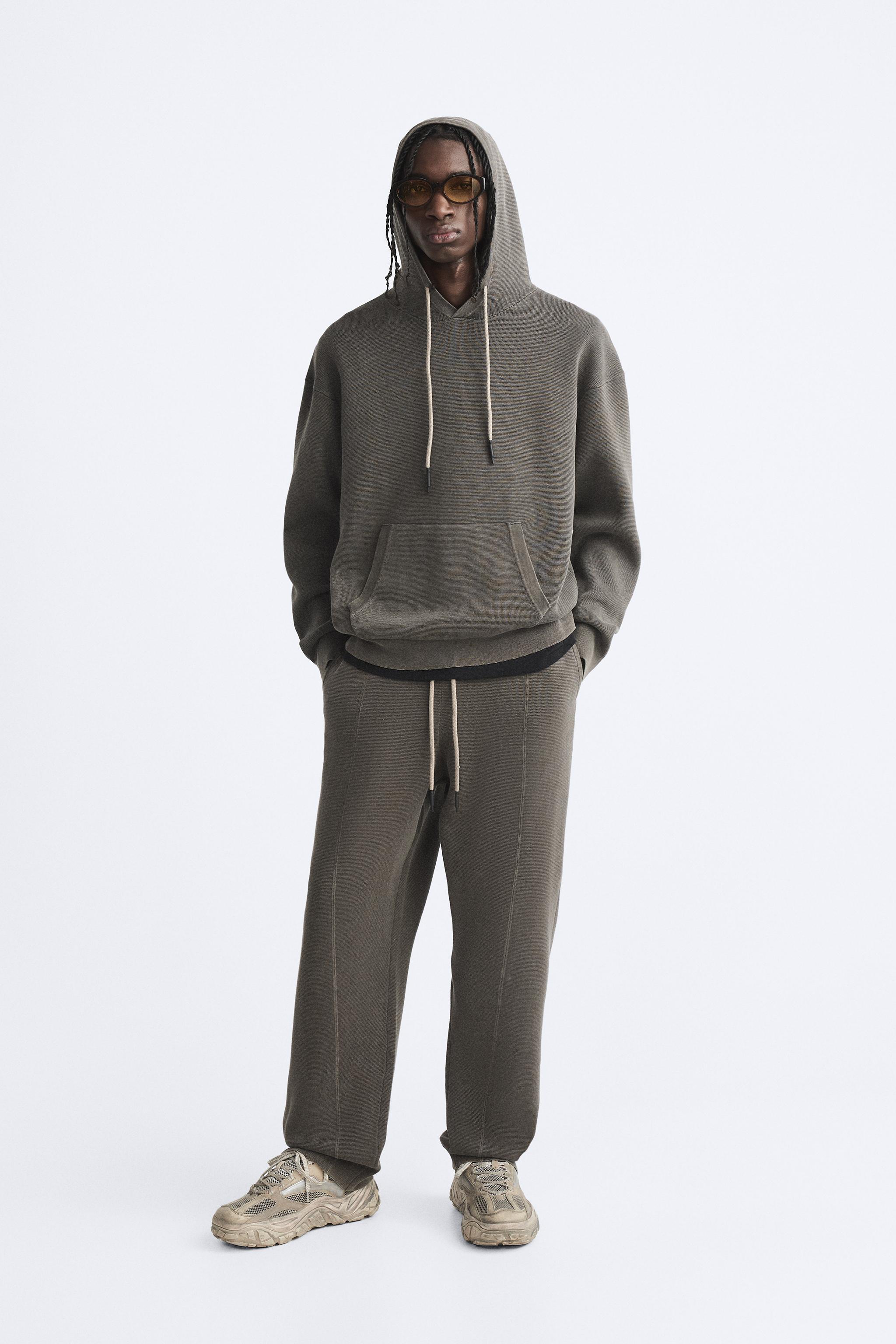 KNIT JOGGER PANTS - Gray