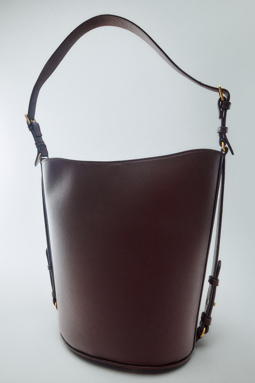 BUCKET BAG WITH BUCKLE DETAIL