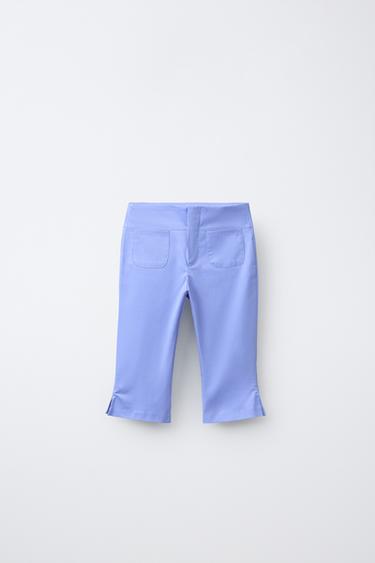 CAPRI TROUSERS WITH VENTS - Blue by Zara