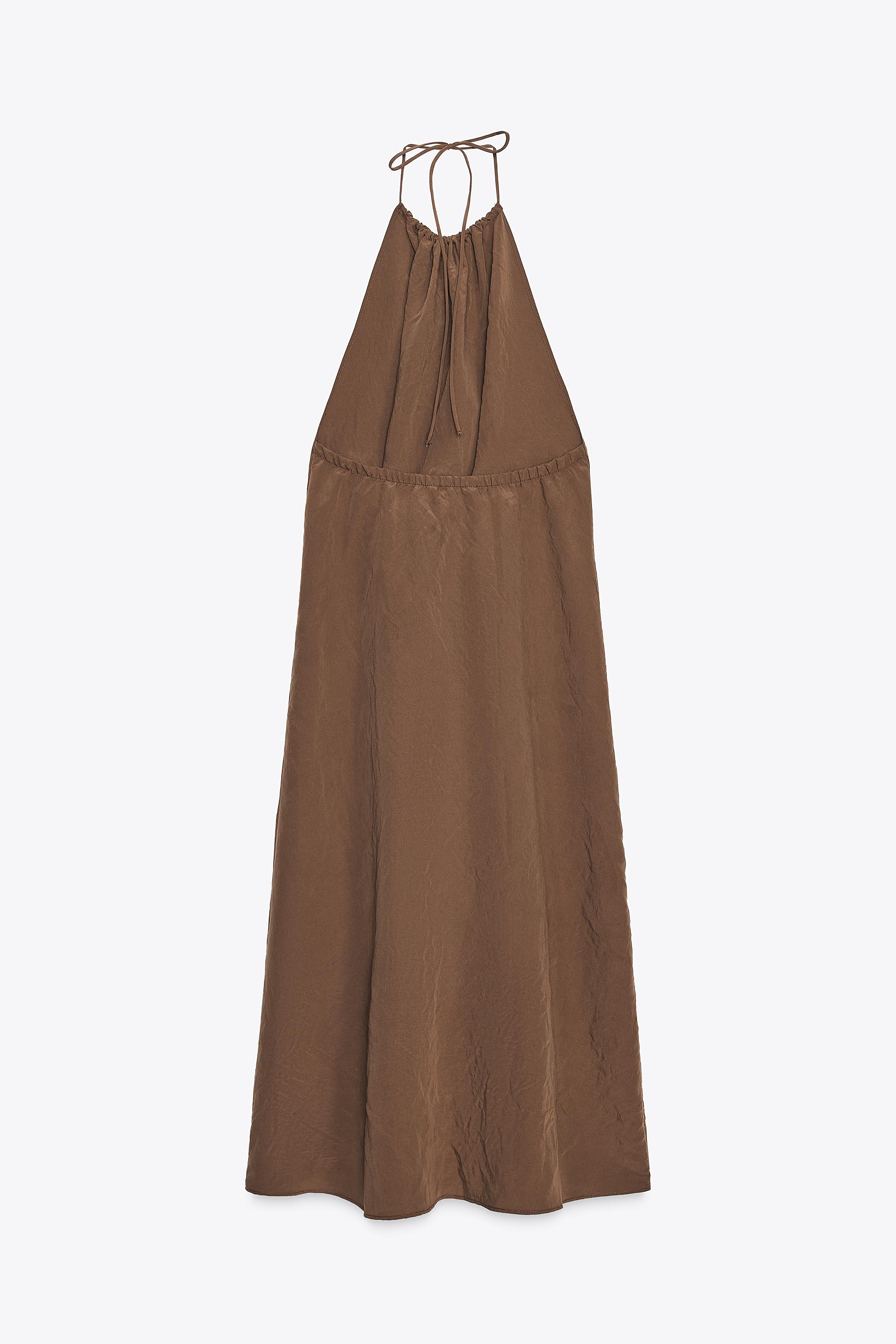 ROBE FLUIDE HALTER DOS NU
