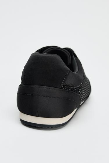 RHINESTONE TRAINERS - Black by Zara - Image 3