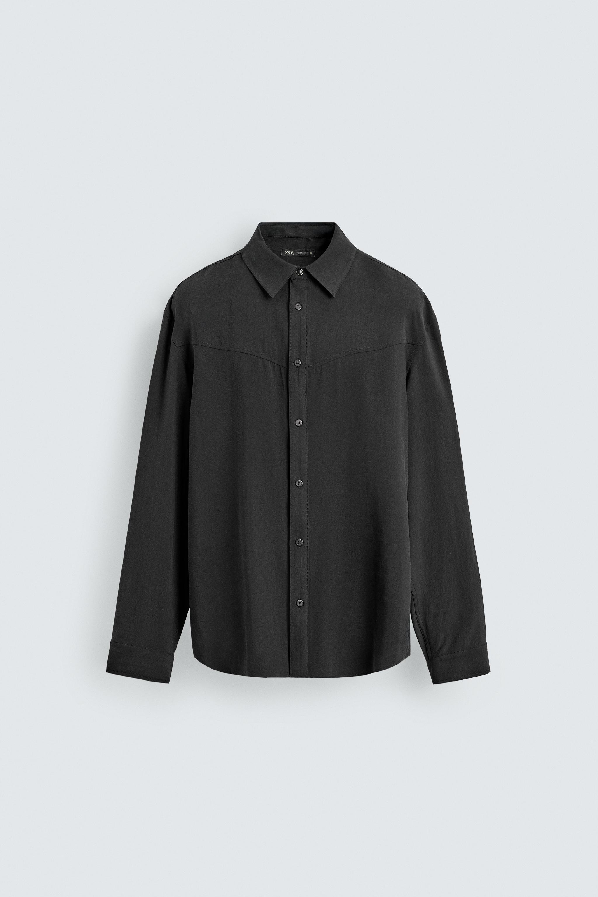 Flowing Western Shirt - Black
