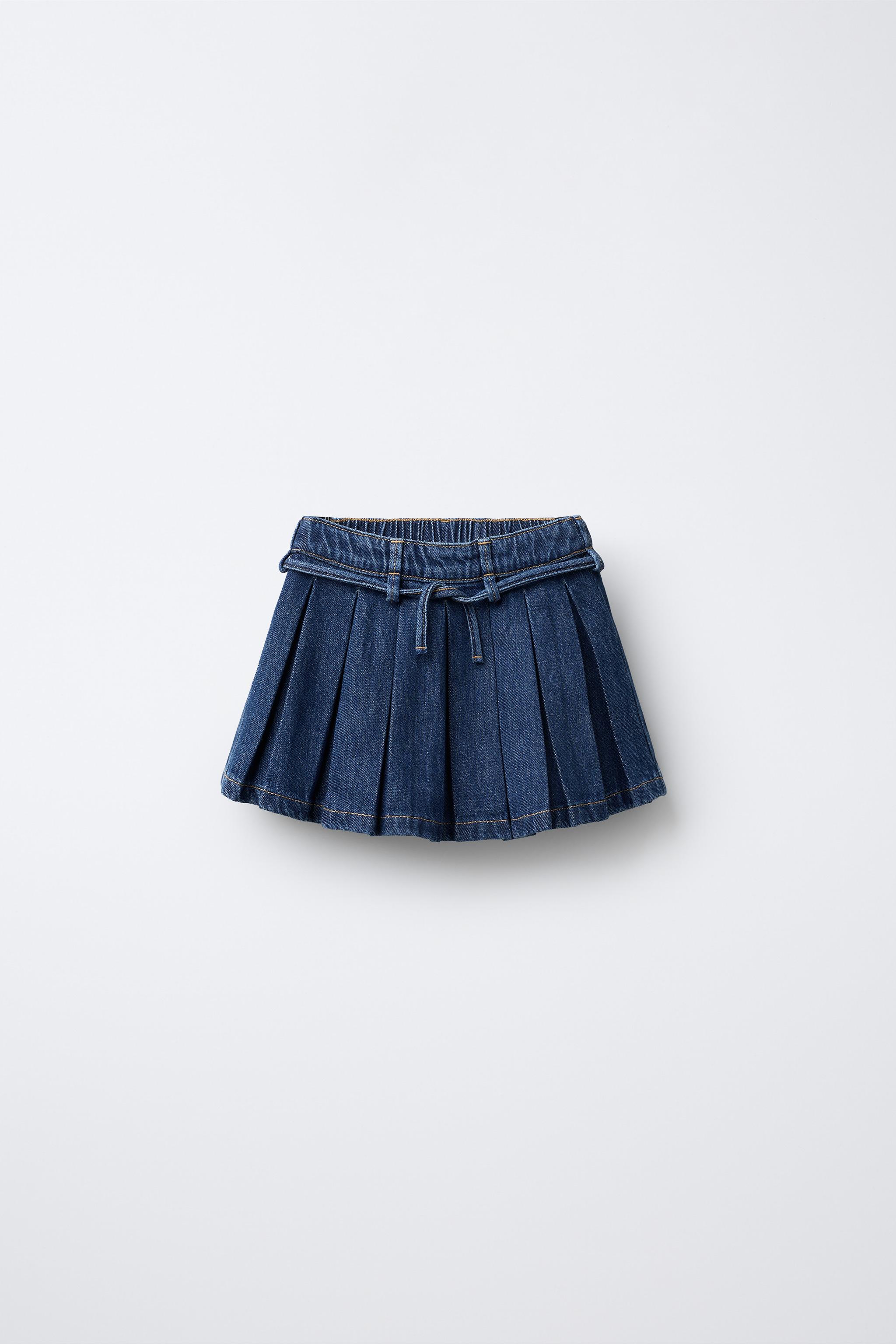 スカート sheller box pleated denim skirt box pleated denim skirt. – shéller / シェリエ