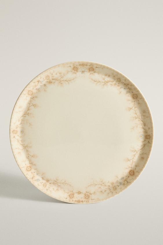 GARDENIA STONEWARE DINNER PLATE - Beige-pink by Zara - Image 0