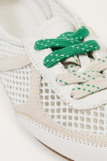 LIMITED EDITION MESH TRAINERS - Beige by Zara