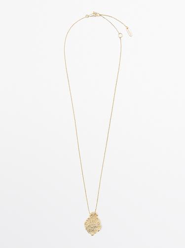 Collar mini colgante pieza abstracta - Dorado de Zara - Imagen 0