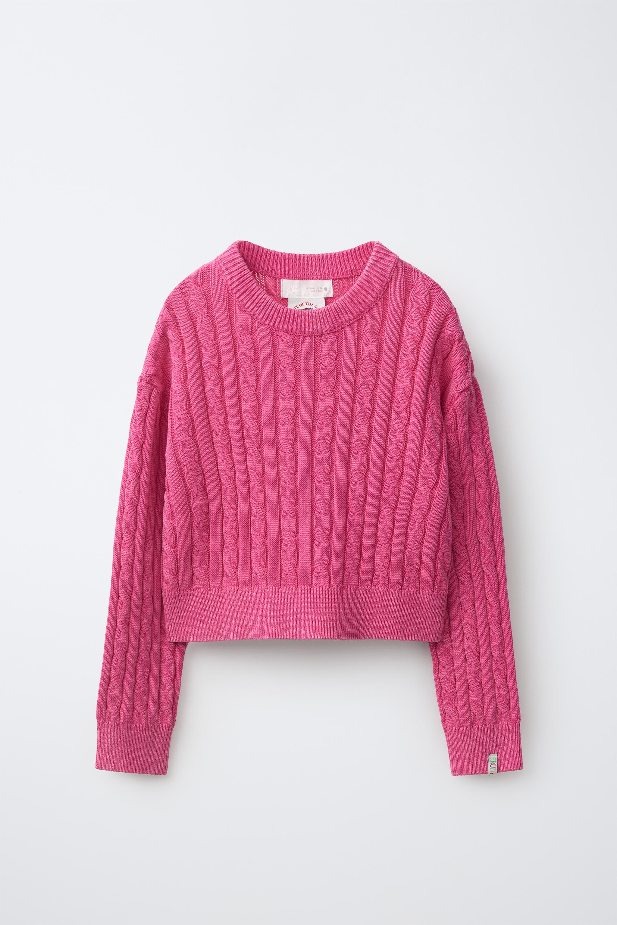 PULL EN MAILLE À TORSADES FRUIT OF THE LOOM™