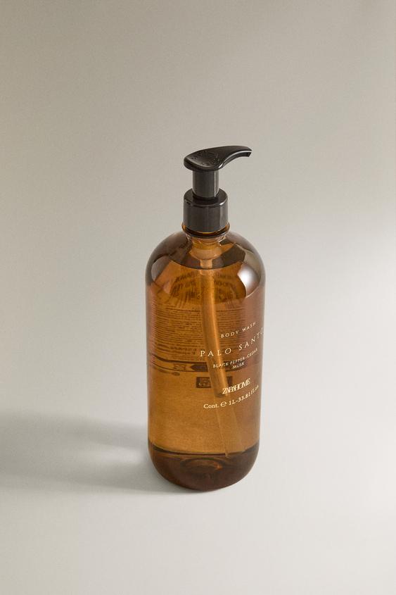 (1 L) SAVON LIQUIDE CORPS PALO SANTO - Cendré de Zara - Image 1
