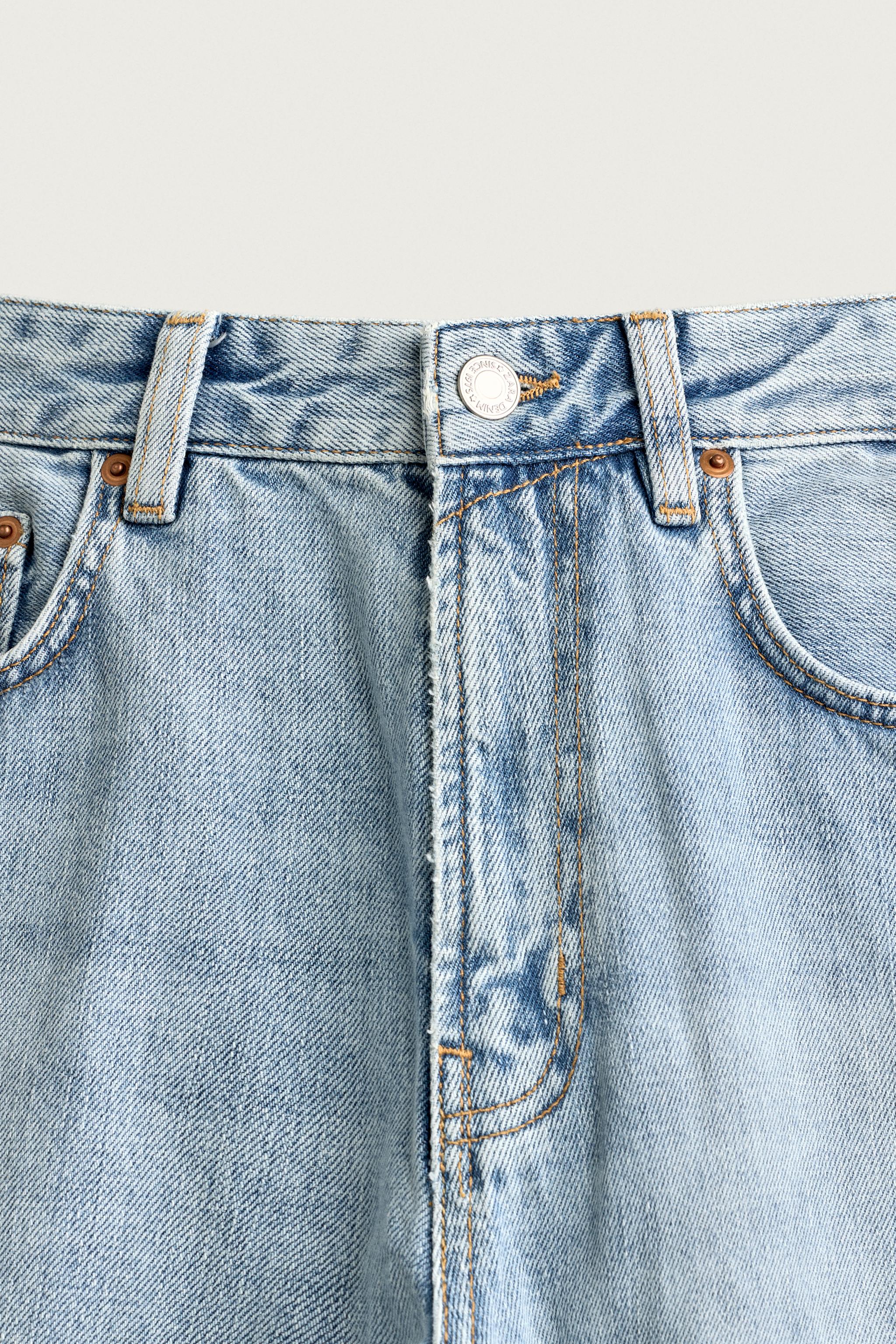 Zara LOOSE CROPPED FIT JEAN görsel 3