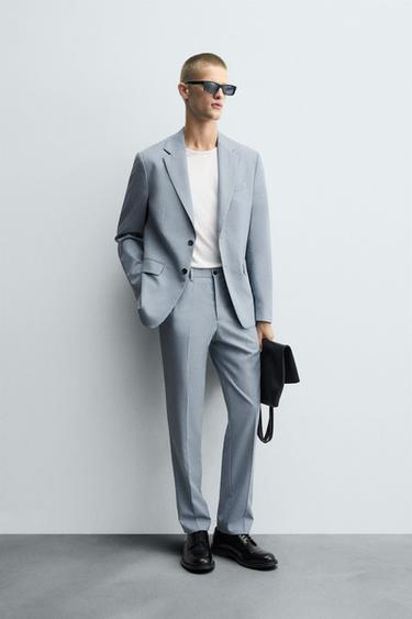 BLAZER DE COSTUME SLIM FIT - Bleu ciel de Zara