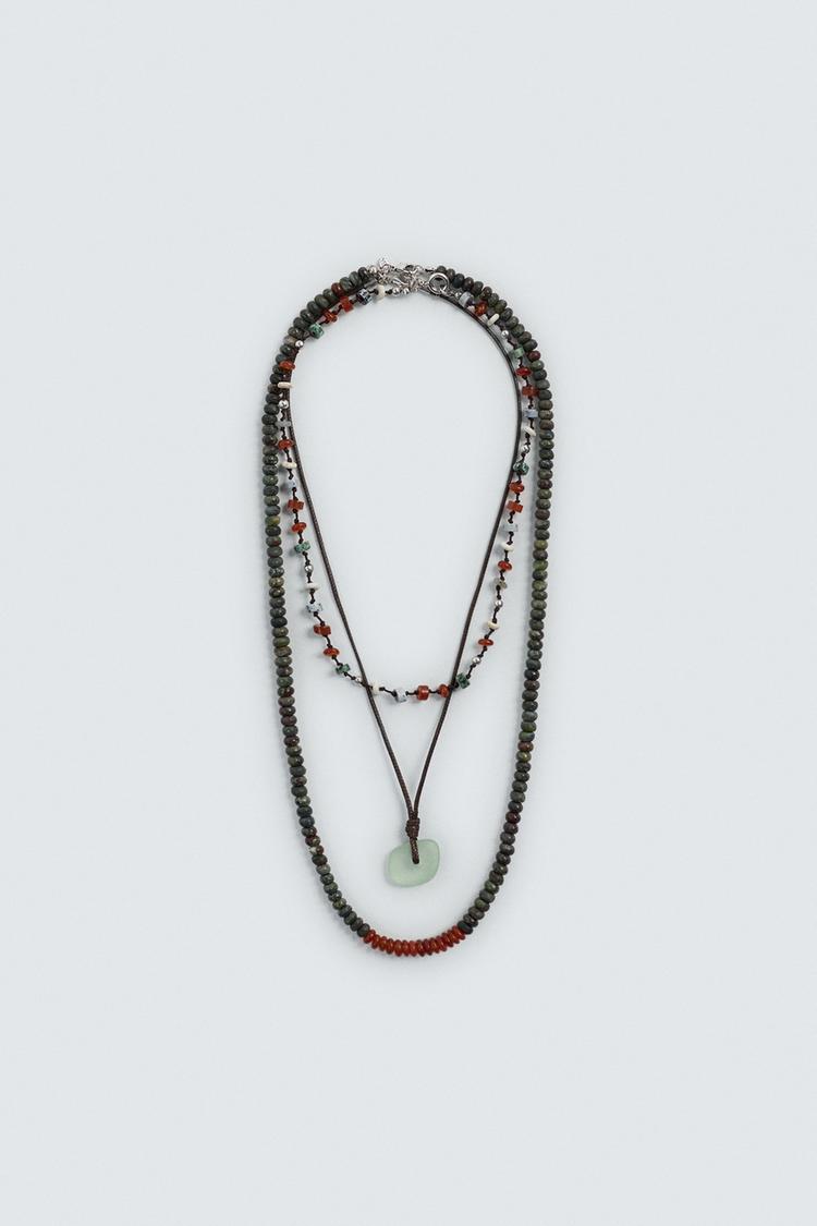 ZARA PACK OF 3 CONTRAST NECKLACES