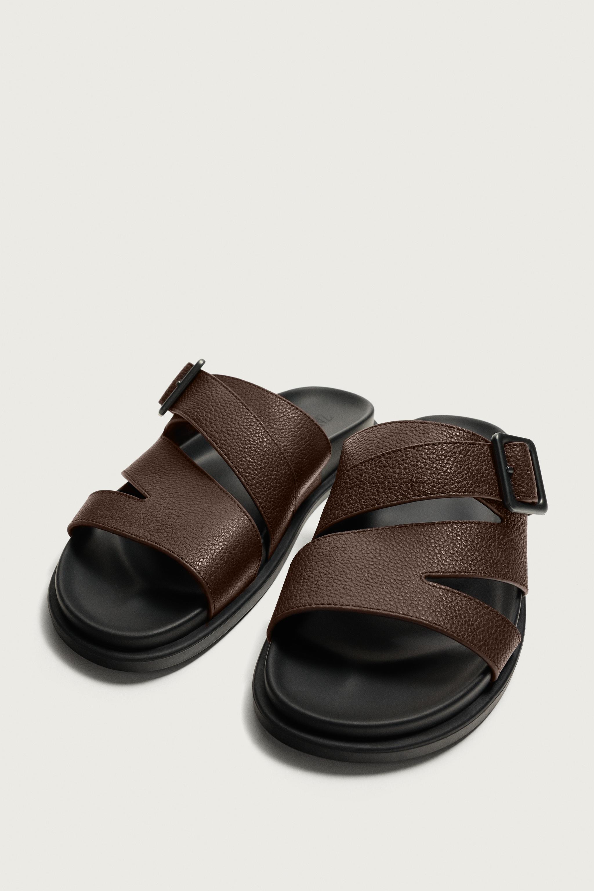Leather Multi-Strap Sandals