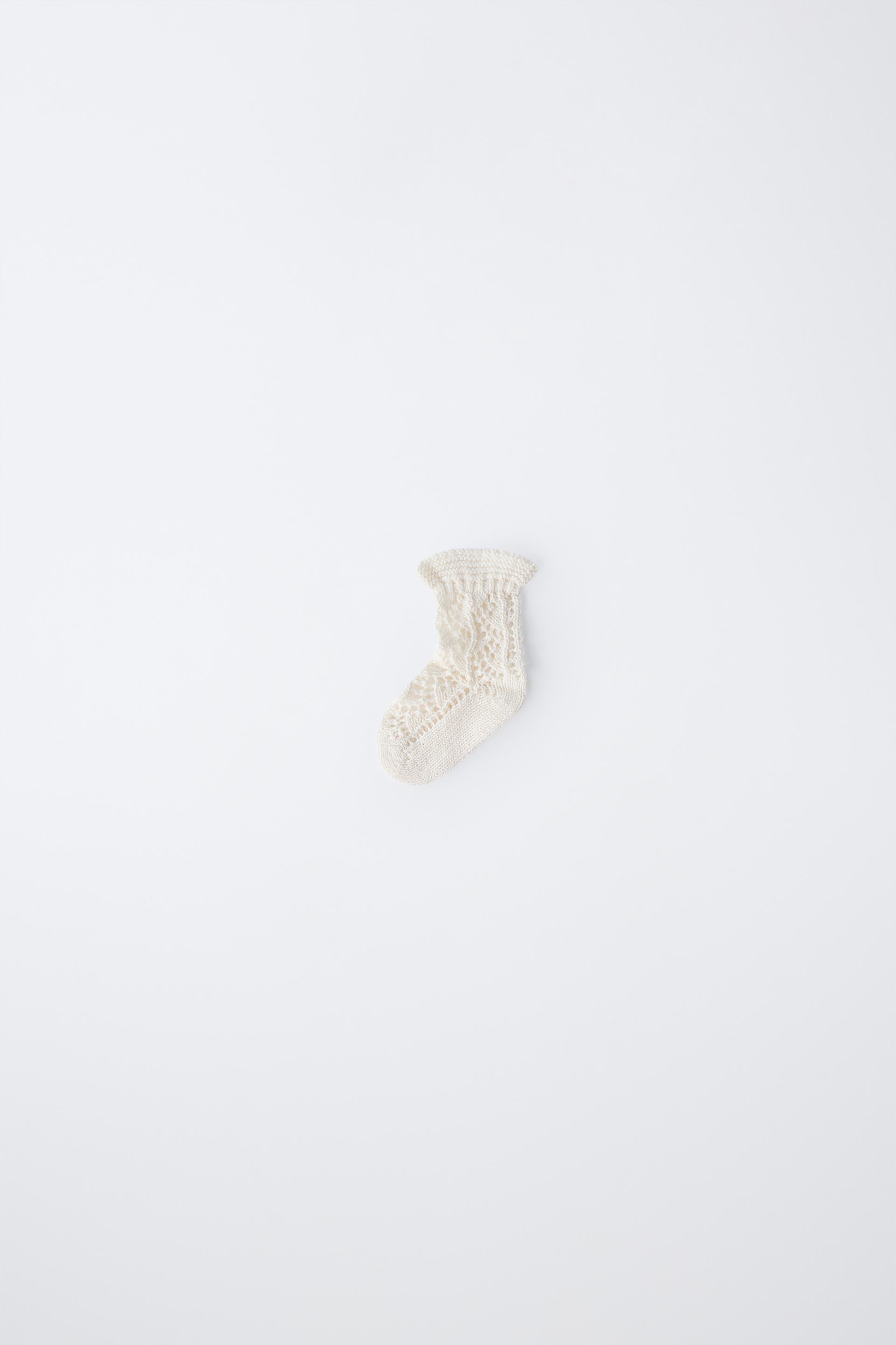 Cotton And Silk Openwork Socks