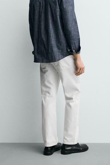 REGULAR FIT JEANS - White by Zara - Image 2