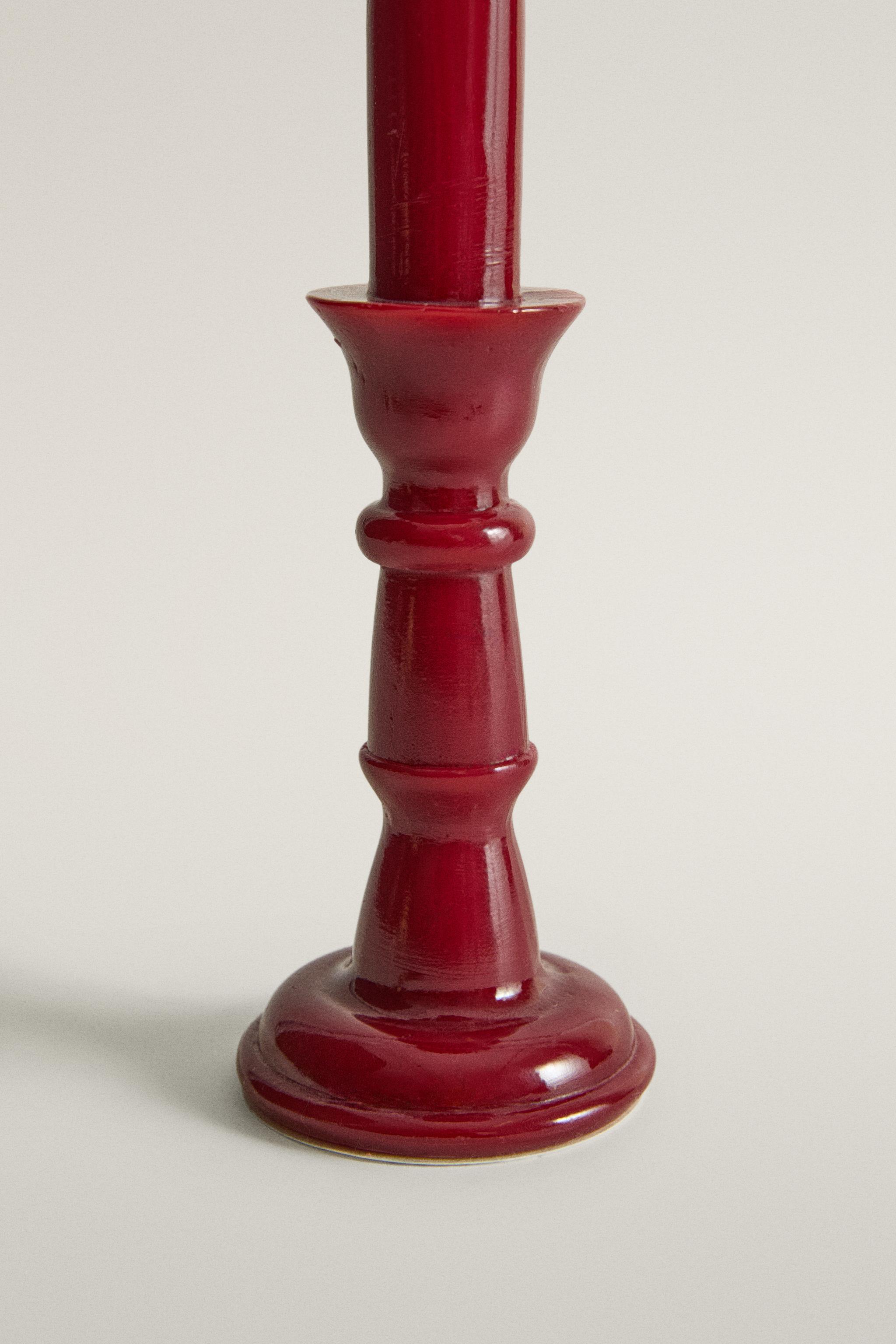 CHRISTMAS DECORATIVE CANDLESTICK CANDLE