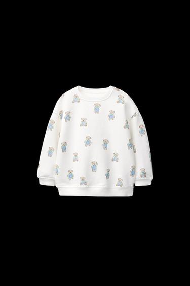 SUDADERA OSITOS - Blanco roto de Zara - Imagen 0