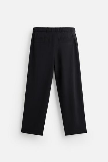 FLOWING TROUSERS WITH PLEATS - Anthracite grey by Zara - Image 8