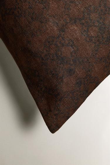 LINEN CUSHION COVER - Brown by Zara - Image 1