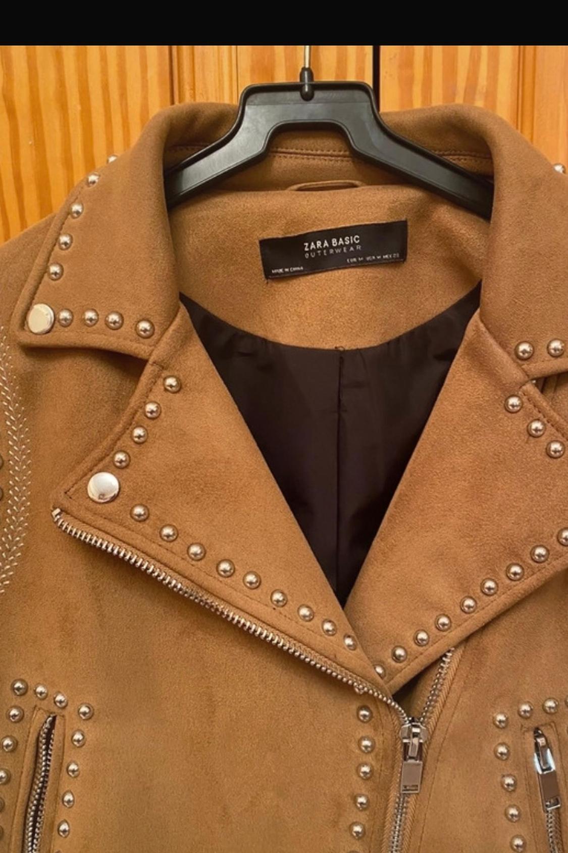 STUDDED FAUX SUEDE JACKET - Image 3