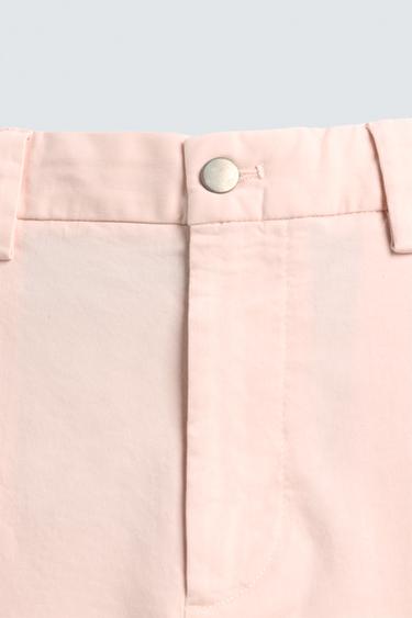 PANTALON CHINO COUPE DÉCONTRACTÉE - Rose pâle de Zara - Image 8