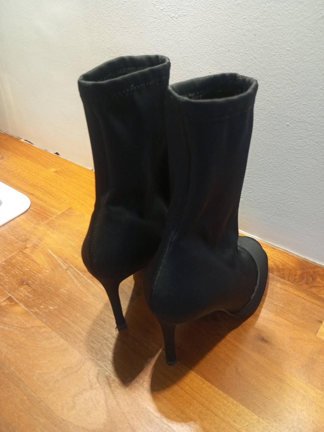 HEELED OPEN-TOE ANKLE BOOTS - Image 6