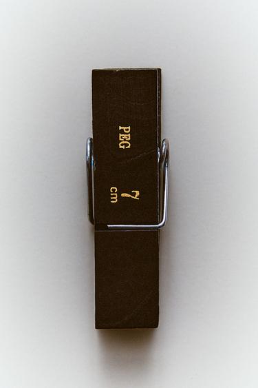 WÄSCHEKLEMMERN AUS HOLZ (20ER-PACK) - Schwarz von Zara