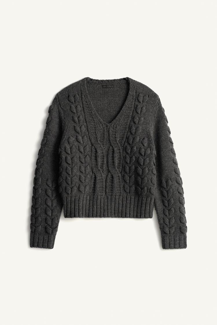 Jersey cropped fit trenzas