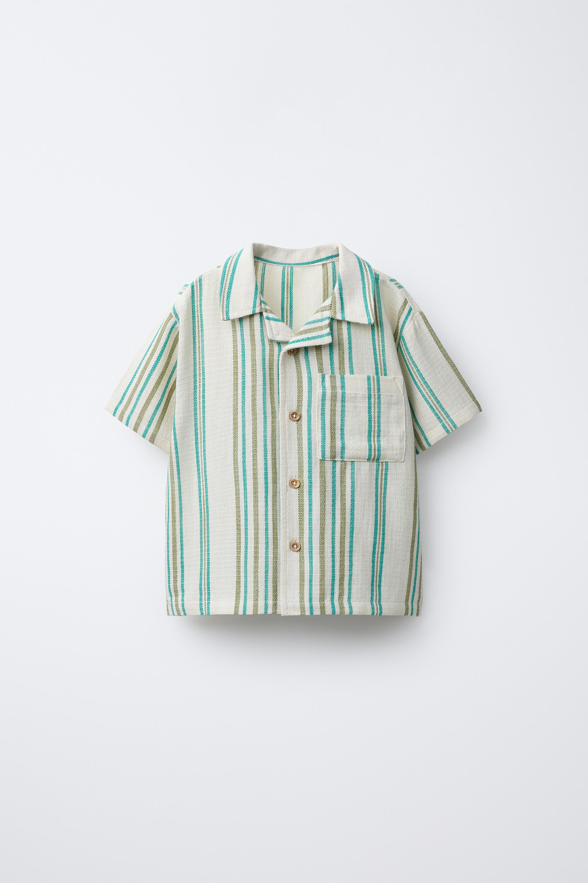 TEXTURED STRIPED SHIRT