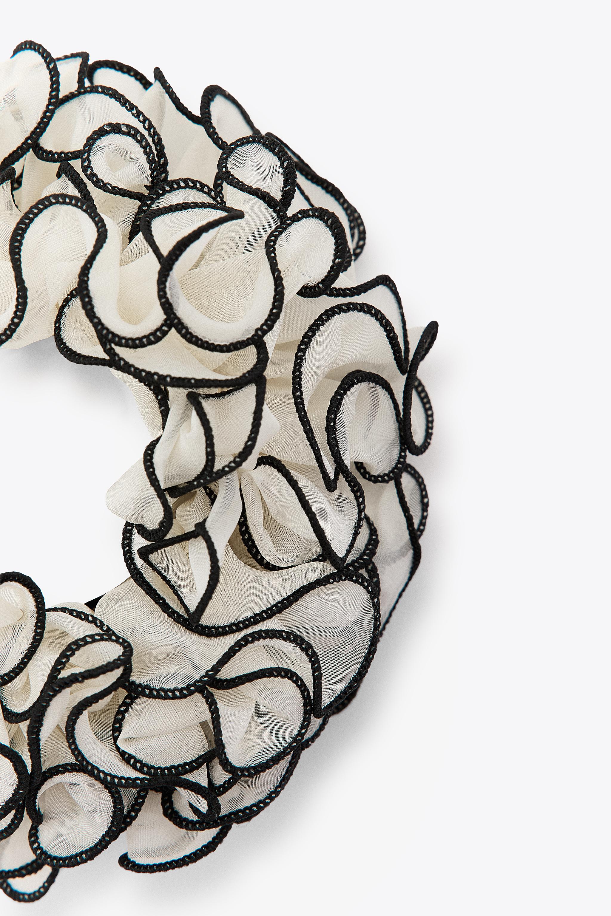 CONTRAST GAUZE MAXI SCRUNCHIE
