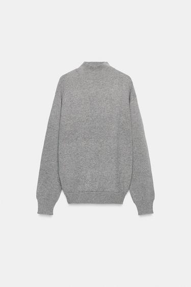 JERSEY PERKINS DETALLE PLIEGUES - Gris de Zara - Imagen 0