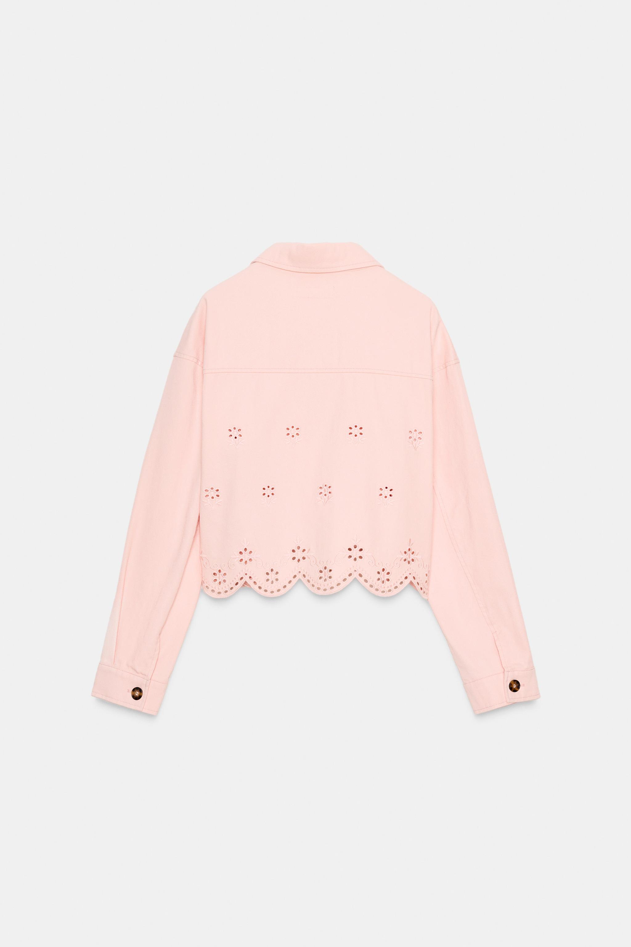 ジャケット・アウター CUTWORK EMBROIDERY JACKET CUTWORK EMBROIDERY JACKET - Beige-pink | ZARA South Africa