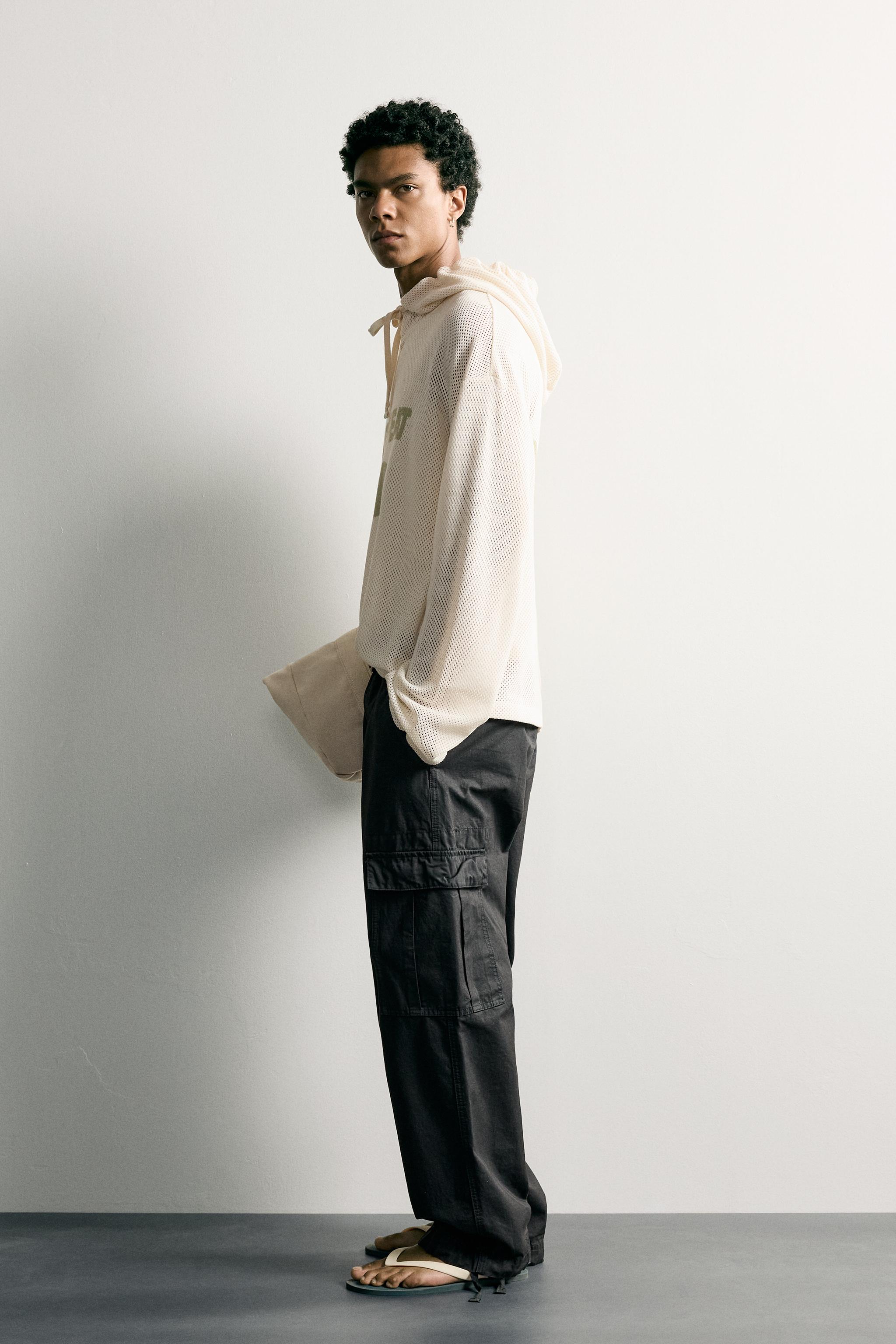 Мужские худи Zara RELAXED FIT SWEATSHIRT — фото 3