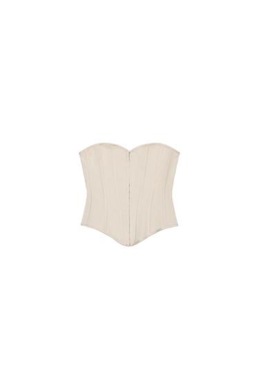 TOP STILE BURLESQUE - Beige di Zara