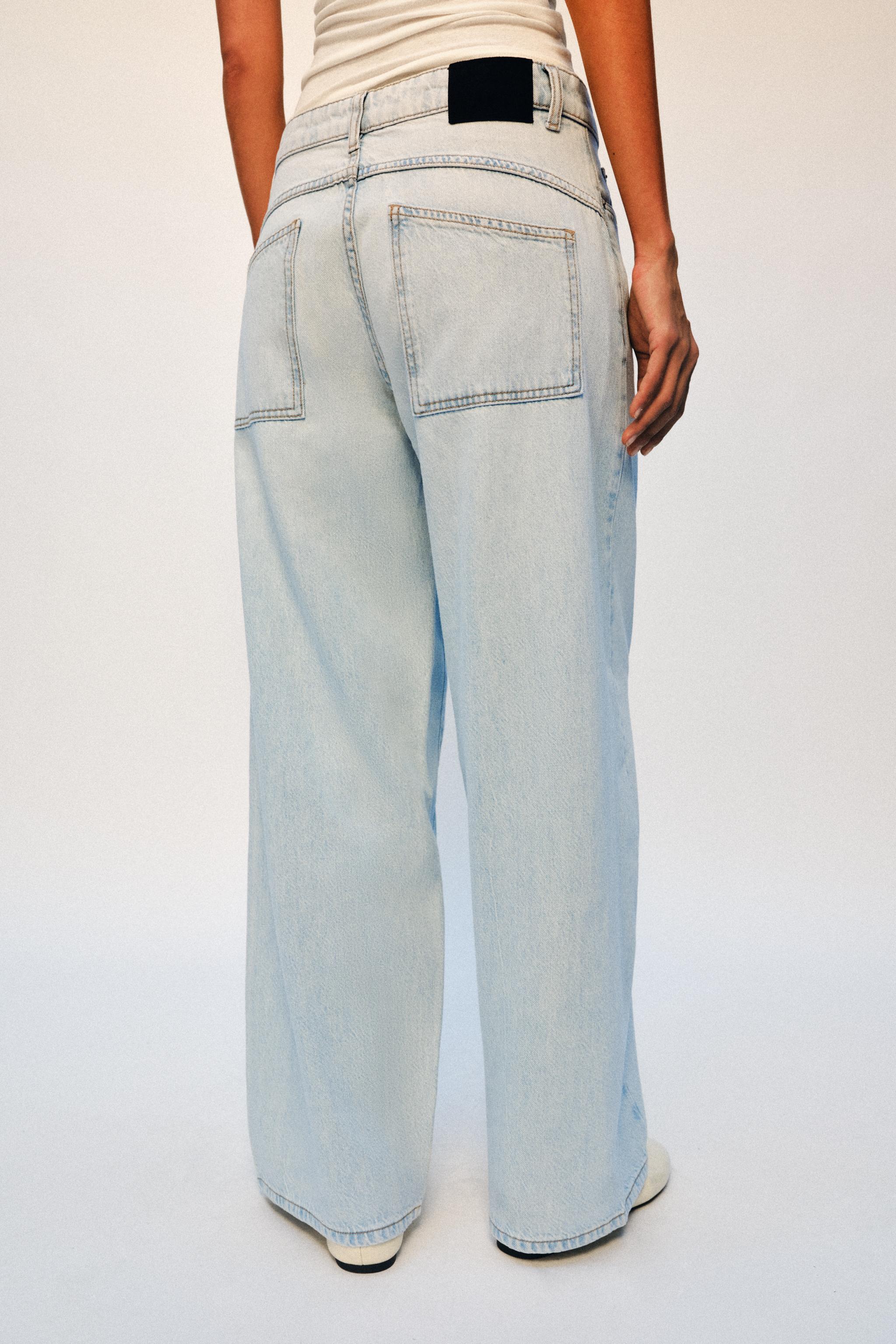 ZW COLLECTION LOOSE BARREL MID-RISE JEANS