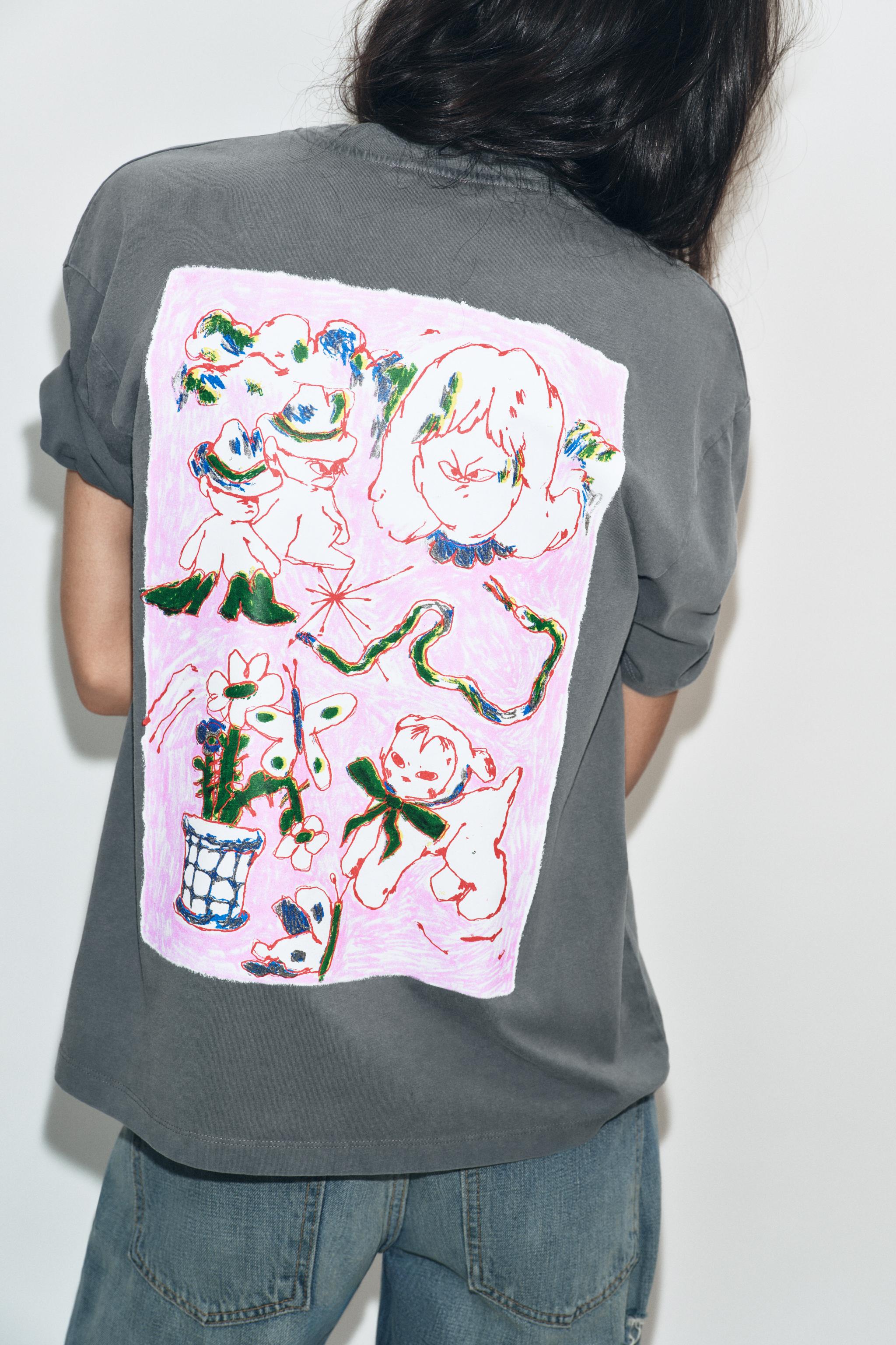 PAULA GRENOUILLE WASHED EFFECT T-SHIRT