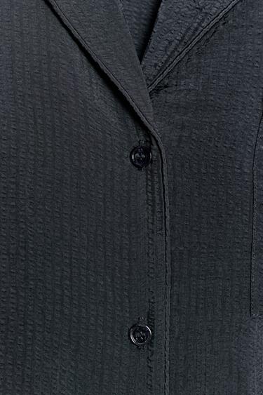 CHEMISE FLUIDE POCHE ZW COLLECTION - Bleu marine de Zara - Image 7